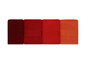 Aucune Juego de 4 toallas de mano - 50 x 90 cm - Naranja